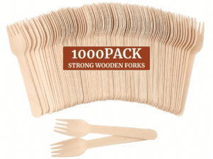 Wooden Fork 1 x 100PCS